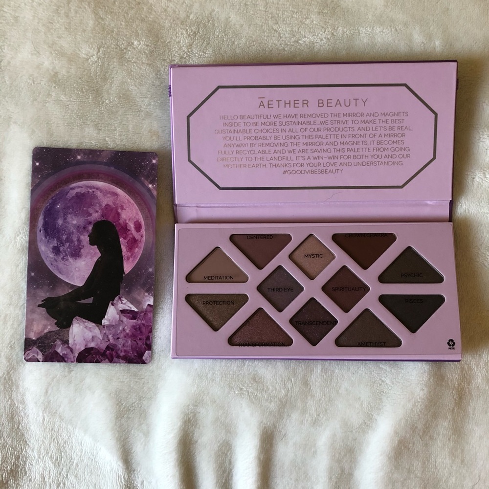 Amethyst Crystal Gemstone Pallete by Aether Beauty
